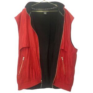 SDI Tec Unisex Windbreaker Vest XXL Red Vintage